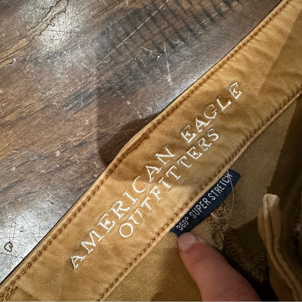 American Eagle Outfitters Camel Super Stretch Jeans Jeggings - Picture 2 of 7